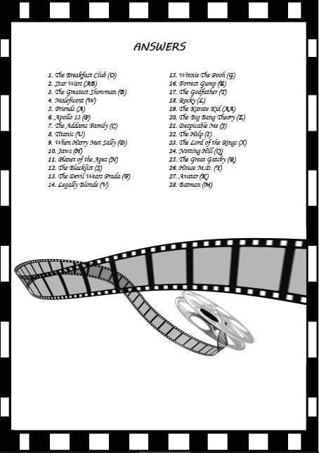 Printable Movie and TV Show Quote Trivia | Etsy