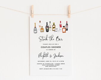 Stock The Bar Invite Etsy