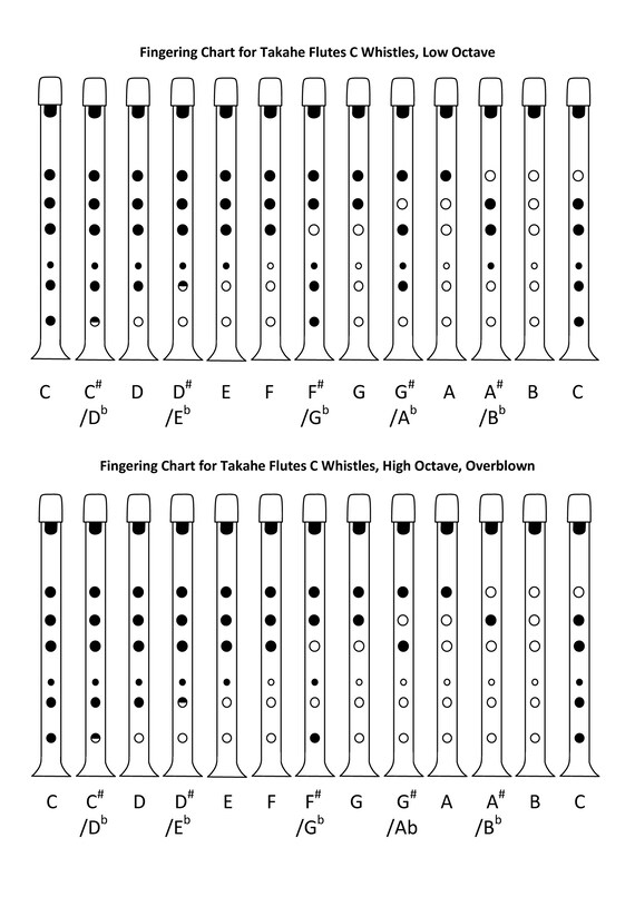Low Whistle Finger Chart