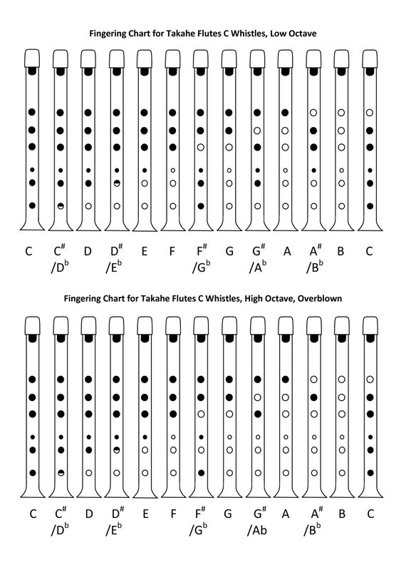 Low Whistle Finger Chart