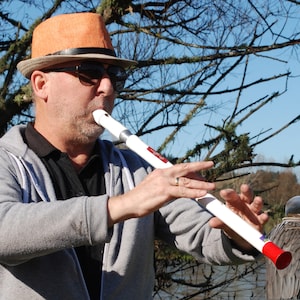Griffon Tuneable PVC Low  Flute in Dm Pentatonic, Handmade