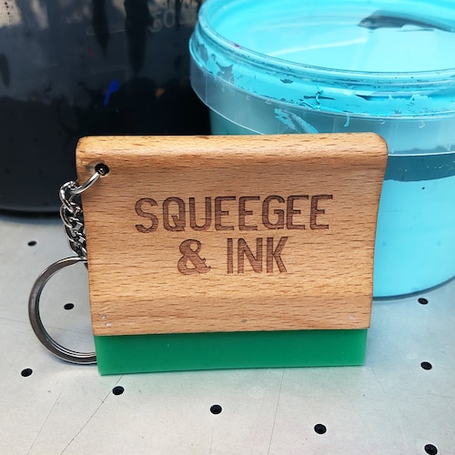 Mini Squeegee Keychain Screen Printing Geeks Love This Etsy