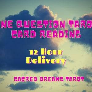 Am selben Tag psychische Tarot-Lesung, eine Frage