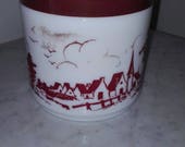 Milk Glass Opal glass cigar jar