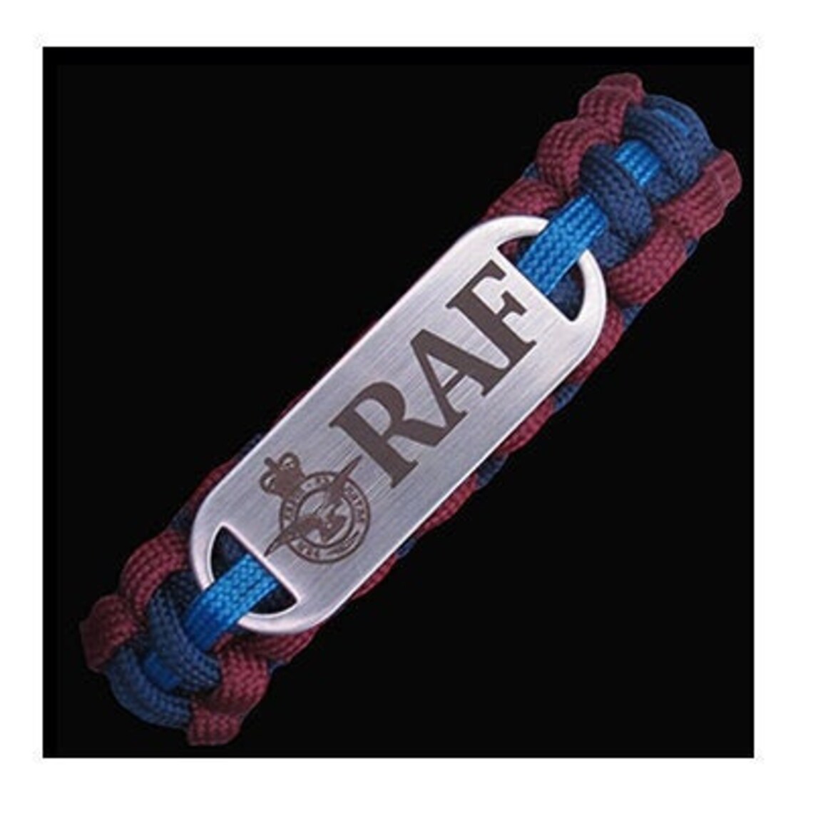 Royal Air Force RAF paracord bracelet with laser engraved Etsy