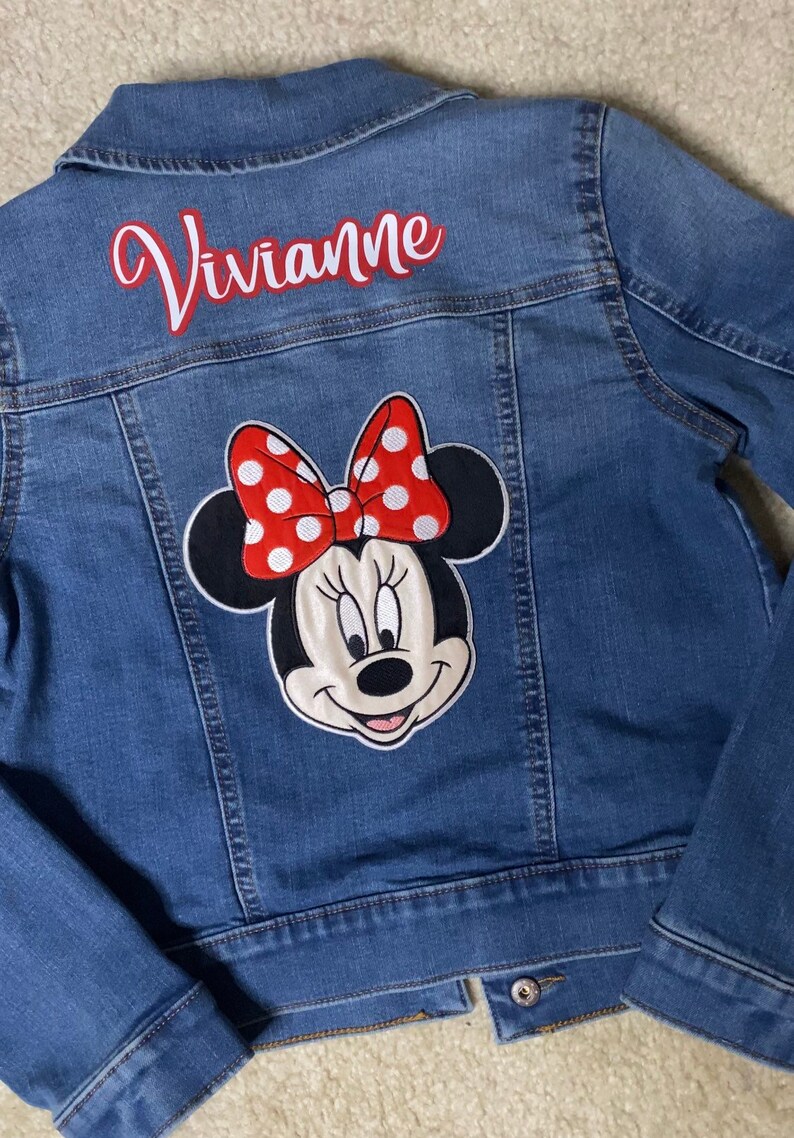 Custom Kids/toddler Jean Denim Jacket With Disney Patches Etsy