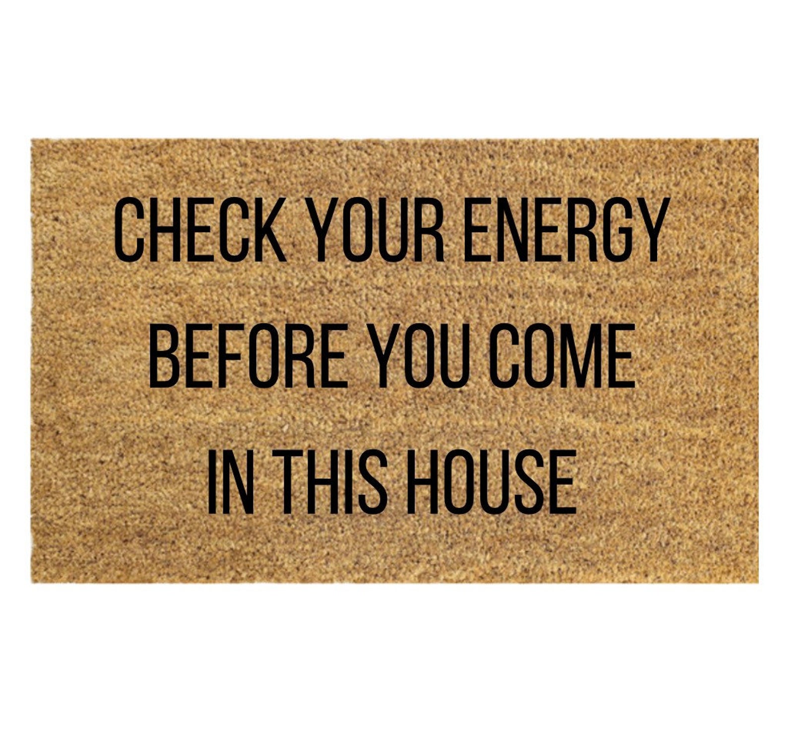 Check Your Energy Doormat Etsy