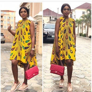 Lizzy African short dress,Ankara dress,African midi dress,Ankara midi dress,short african dress,women clothing,African print dress,midi dres