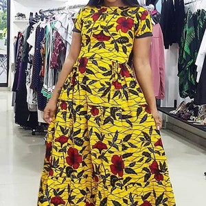 Misi African print dress,African maxi dress,Ankara maxi dress,African dress,Ankara dress,women clothing,maxi dress,Long African dress,fabric
