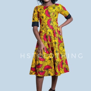 African print midi dress,African midi dress,Ankara midi dress, African dress,Midi dress,African fabric,dress, Ankara dress,women clothing