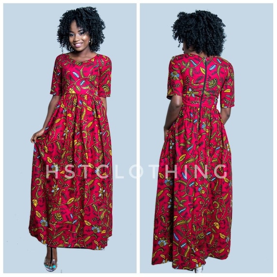 Enny Ankara maxi dress African dress Long African | Etsy