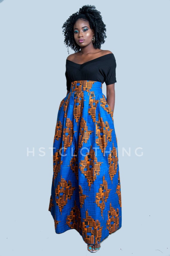 maxi ankara skirts