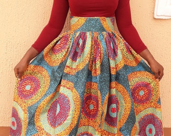 Hola Ankara maxi skirt, African print skirt,women clothing, African maxi skirt,maxi skirt,African fabric,African skirt,skirt,Ankara skirt