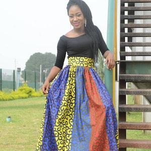 Dupe Ankara maxi skirt,African print skirt,Ankara skirt,maxi skirt,African skirt, African maxi skirt,African long skirt,women clothing,skirt