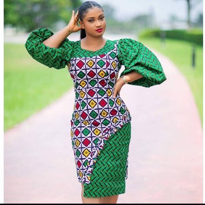 African clothing for women,African clothing,African print dress,Ankara midi dress