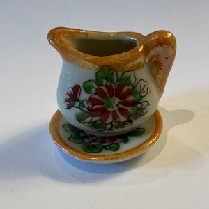 Vintage Miniature PITCHER AND SAUCER