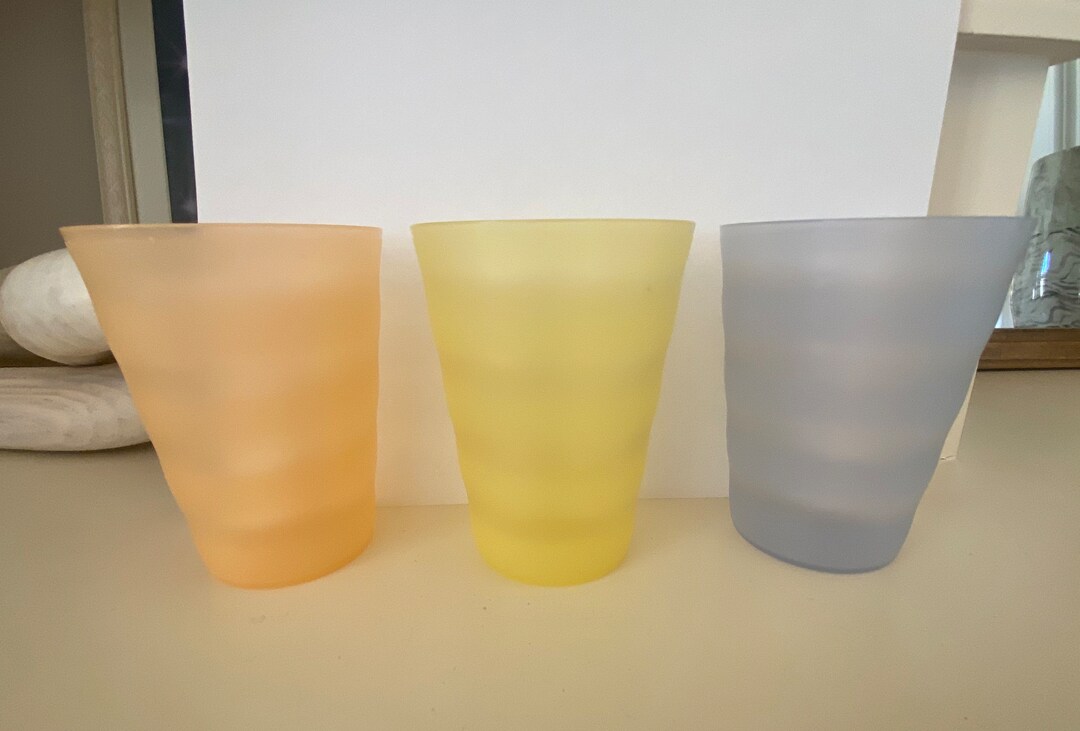 Vintage Tupperware Tumblers Set of 3 Etsy