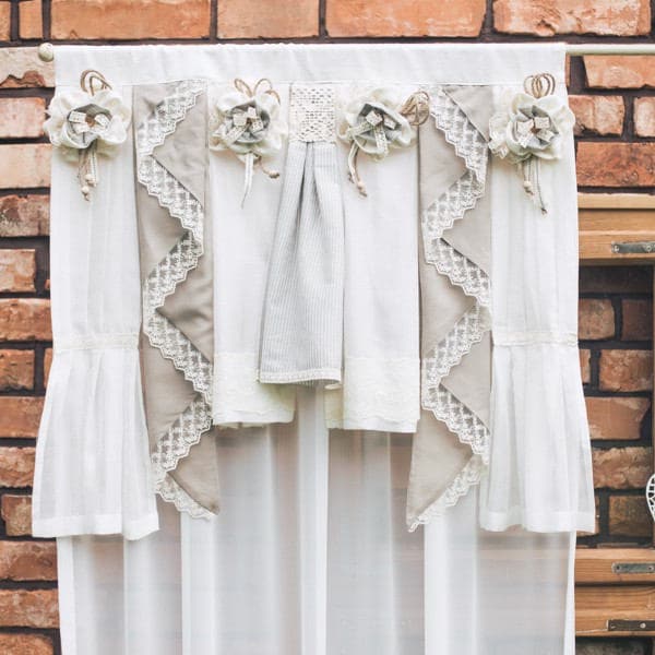 Boho Chic Curtains, Modern Farmhouse, Farmhouse Curtains, Ruffled Curtain, Rustic Curtain, vintage Chic, Modern Farmhouse, Cottage Chic