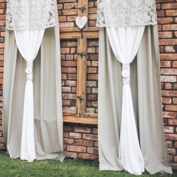 Lace Curtains Lace Curtain Panel French Lace Curtain Ivory Etsy