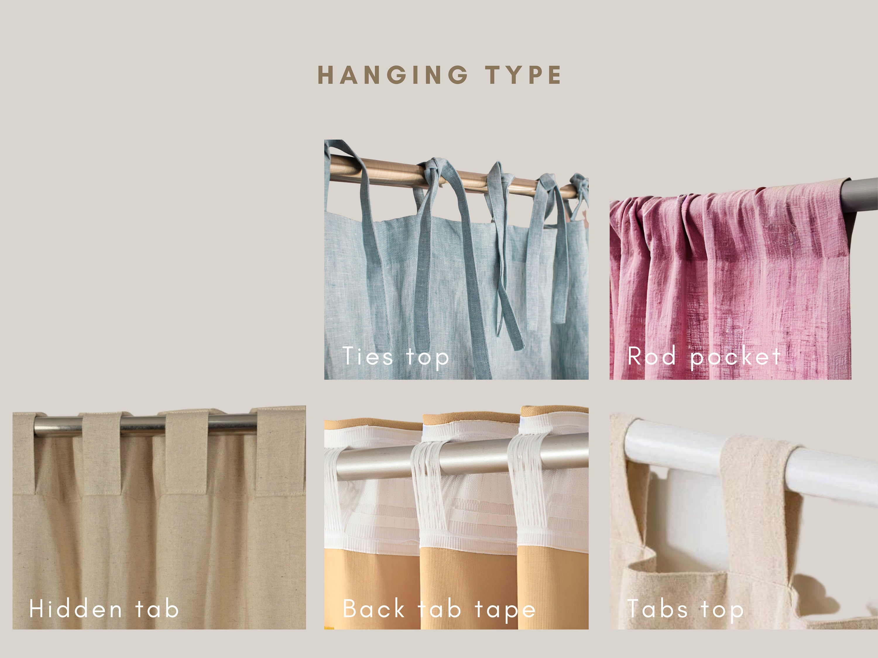 2 Tende Corte In Lino 63.5x63cm - Per Cucina, Bagno, Camera, Moderno, Leggero E Trasparente - Foto 4