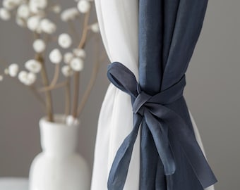 Ties for curtains made from linen, can be used for canopy curtains
