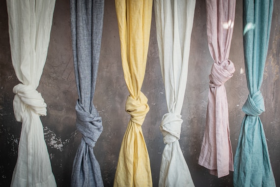 Custom Linen Curtain, Choose Your color linen curtains