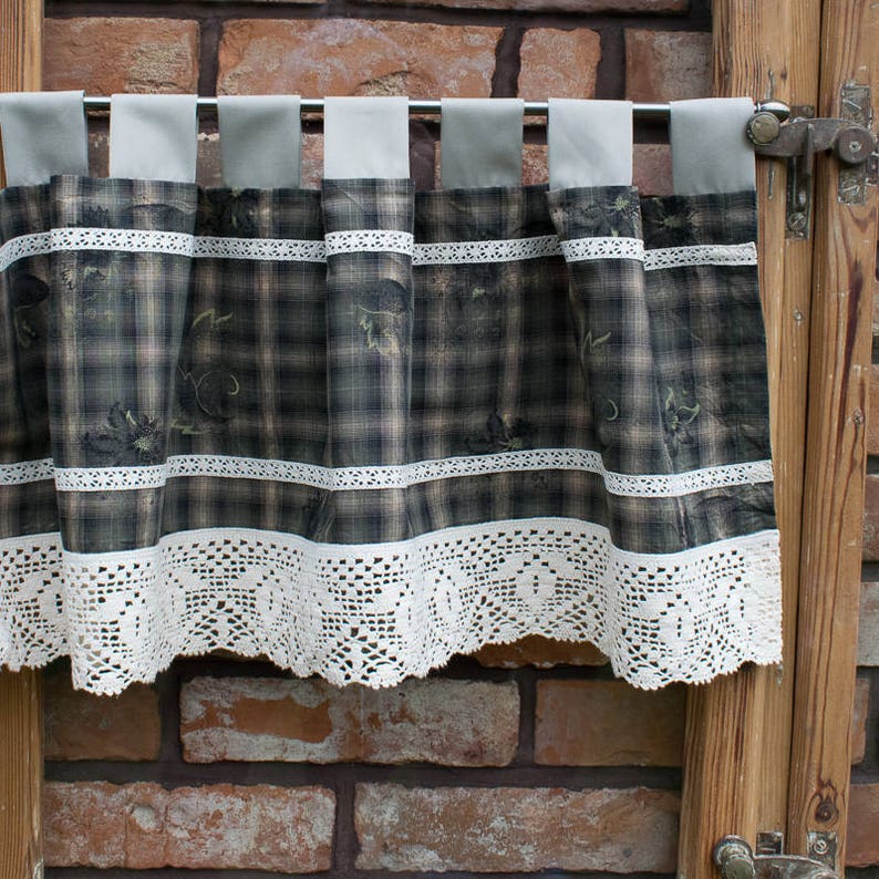 Home Living Curtains Window Treatments Rustic Valance Country Valance Cafe Curtains Country Kitchen Decor Kitchen Curtains Rustic Kitchen Window Valance Kitchen Valance
