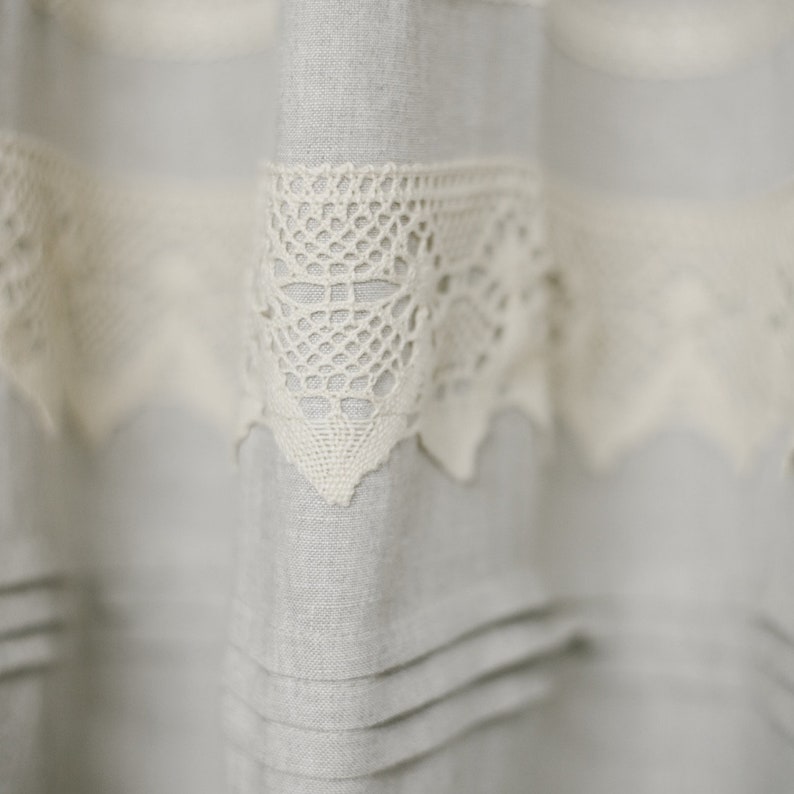 vorhänge beige leinen