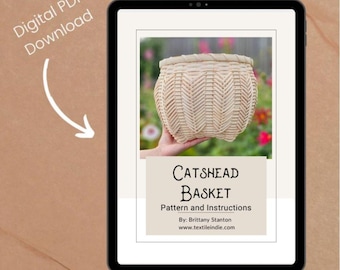 Cathead Basket - Basket Weaving Pattern (PDF)