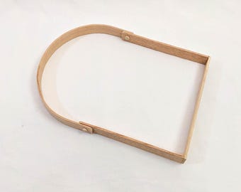 Swing D Handle - 10" x 15" White Oak for Basket Weaving