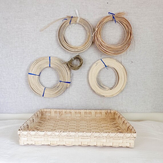 Coffee Table Tray Basket Weaving Kit and Basic Instructions Basket