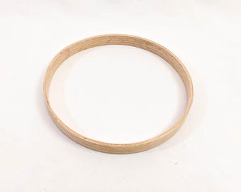 Round Hoop Handle - 8" Diameter White Oak for Basket Weaving