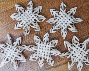 Scandinavian Mini Snowflakes Kit : Set of 5 (6" Stars)