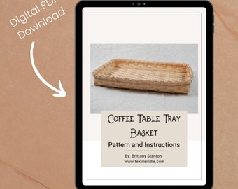 Coffee Table Tray Pattern and Instruction Manual