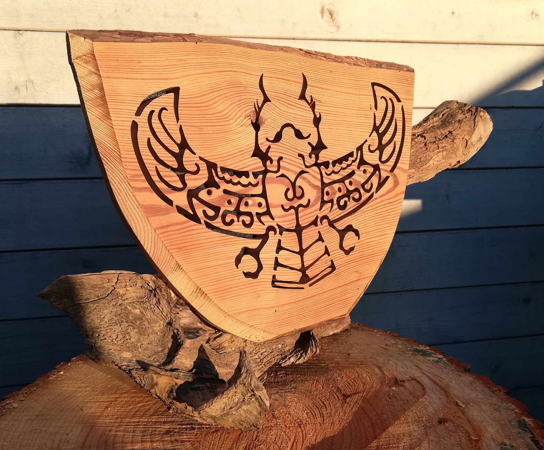 Khéper - Scarabée Egyptien Sapin Brut