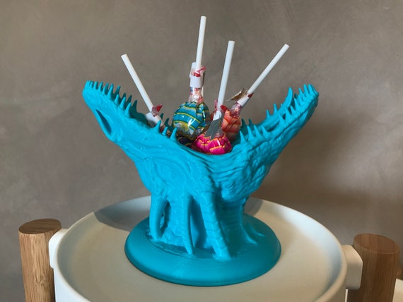 3d Printed Smaug Dragon Fantasy Lolly Container Etsy