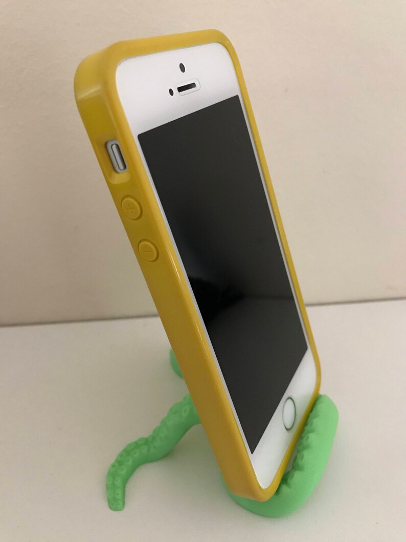 3D Printed Octopus Phone Stand iPhone Android iPad Holder Smartphone Beach Sea Ocean Water image 3
