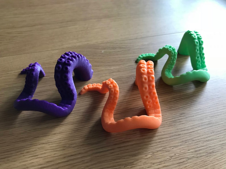 3D Printed Octopus Phone Stand iPhone Android iPad Holder Smartphone Beach Sea Ocean Water image 1