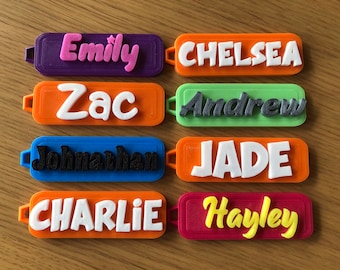 Personalised Keychain | Customised 3D Printed | Name Tag | Keyring | School Bag | Small Gifts |  | Parties | Favours