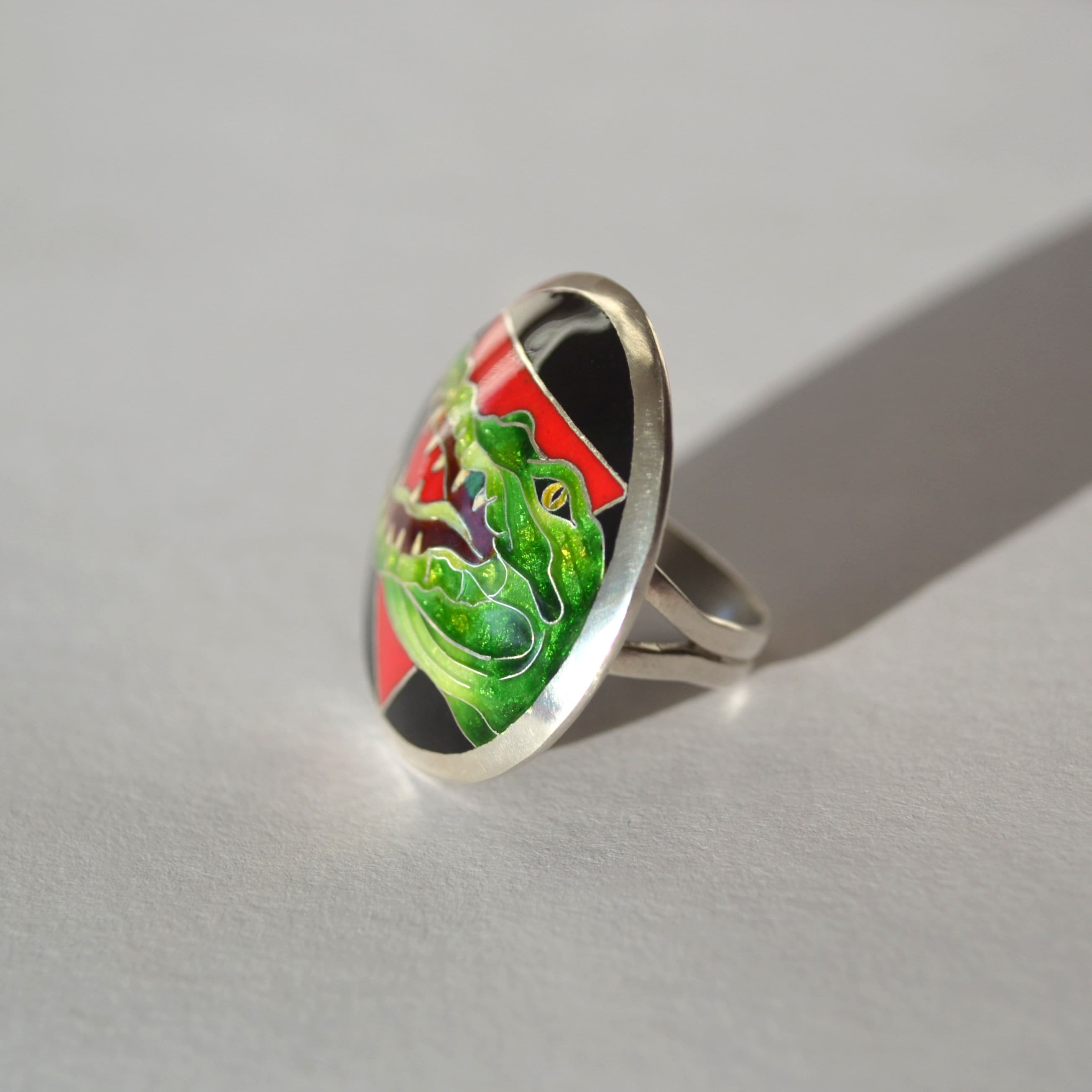 Brass Alligator Ring main image 1