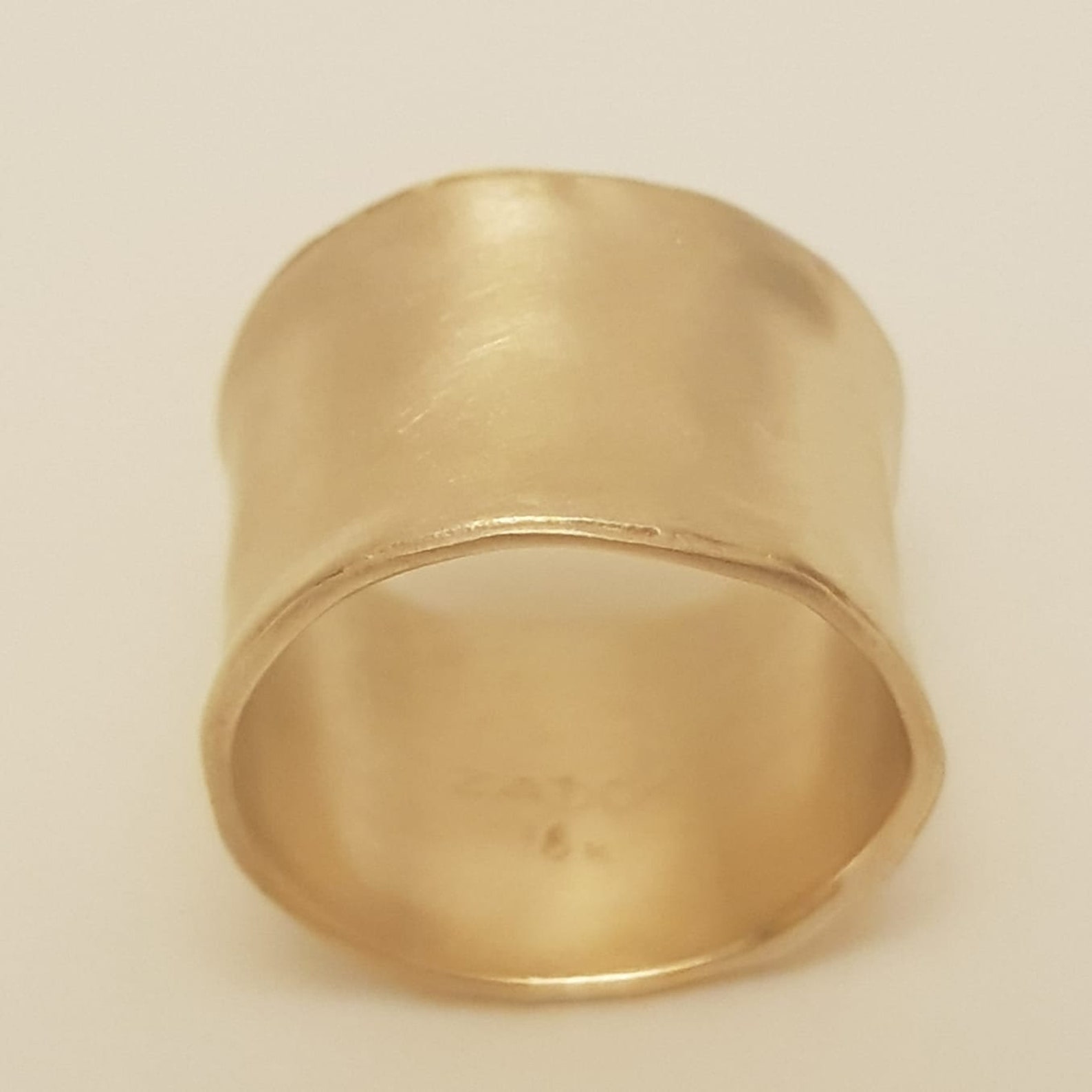18k Solid Gold Band Wide Wedding Ring for Women Etsy