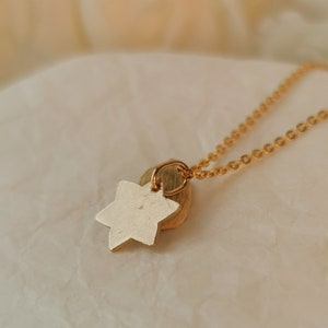 Solid Gold Magen David Pendant, Jewish Judaica Jewelry, Made in Israel, Star of David Necklace