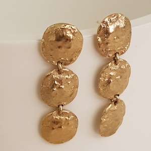 14k solid white gold earrings for Catherin