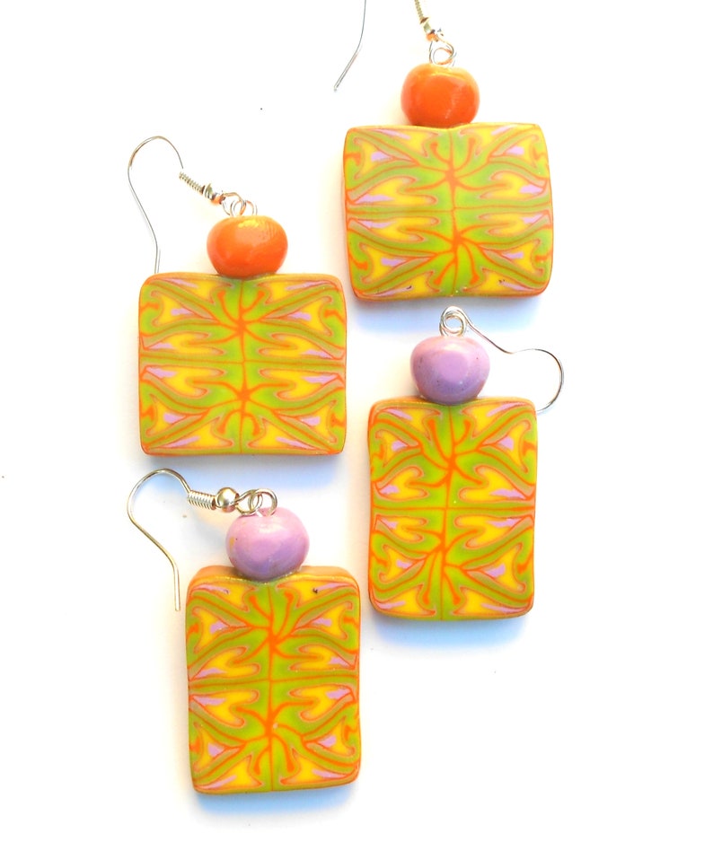 Novelty polymer clay summer earrings Etsy