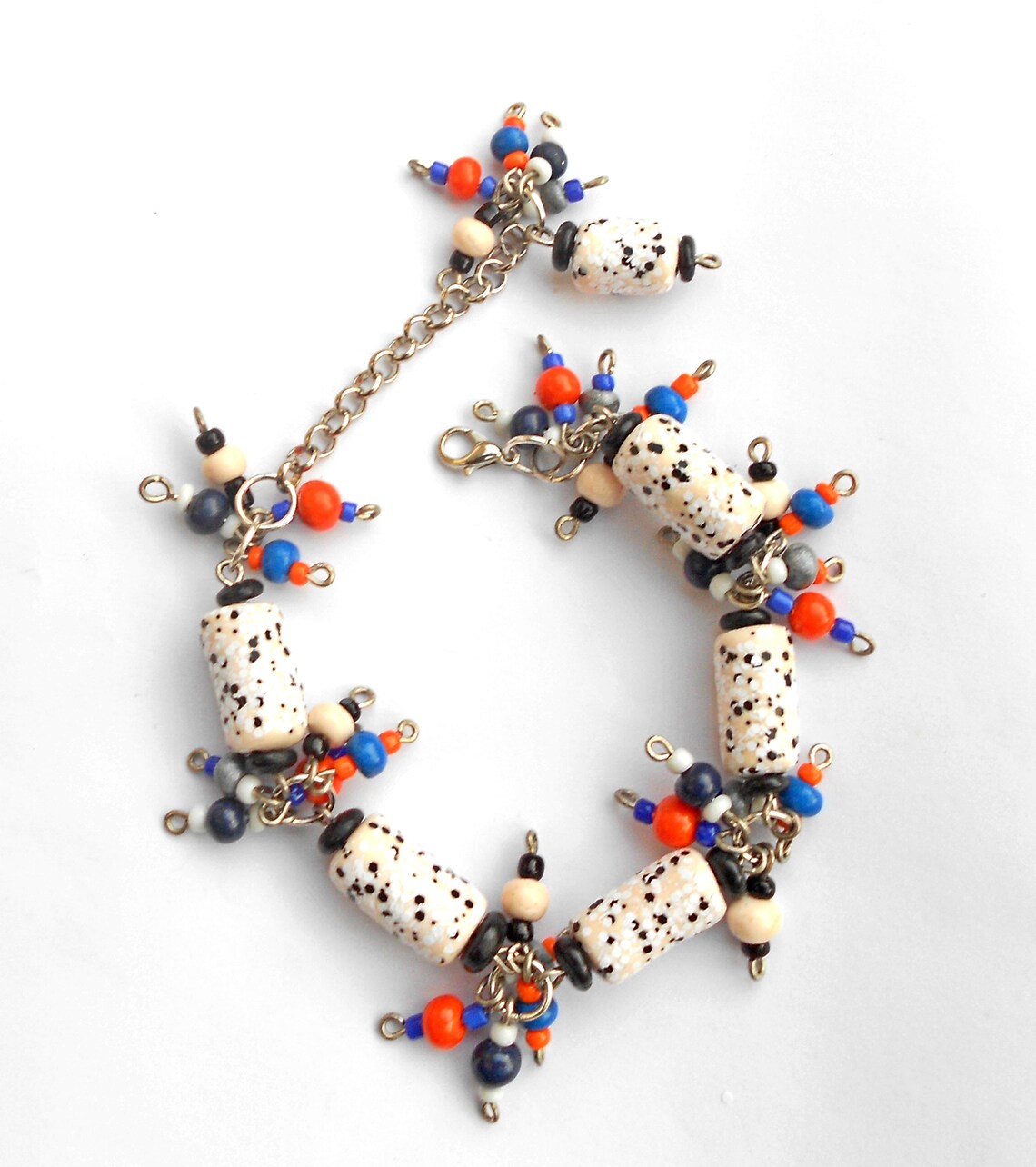 Chunky Polymer Clay Beaded Jewelry Set Etsy