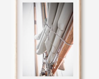 Sailboat Art Print: Nautical Yachting Decor (Downloadable Print