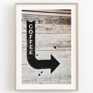Kaffee Schild Wanddekoration, Kaffee Wandkunst, Coffee Shop Kunst, Kaffee Poster, Kaffee Bar Schild, moderne Küchen Dekoration, Kaffee Druck, Trink Poster