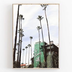 Beverly Hills Hotel Print, Los Angeles Print, California Wall Art, Palm Tree Print, Beverly Hills,California,LA Photo Print,California Decor