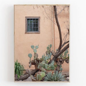 Santa Fe Print, Santa Fe Travel Poster, Modern Neutral Art Print, Santa Fe New Mexico, Southwestern Print, New Mexico Wall Art, Adobe House