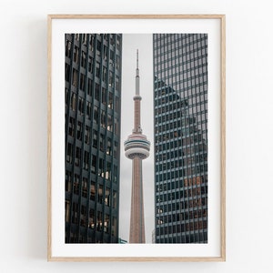 Impresión de Canadá, Impresión de Toronto, Arte de Toronto, Impresión de viajes a Canadá, Arte mural de Toronto, Toronto, Canadá, Póster de la Torre CN de Toronto, Arte de Canadá
